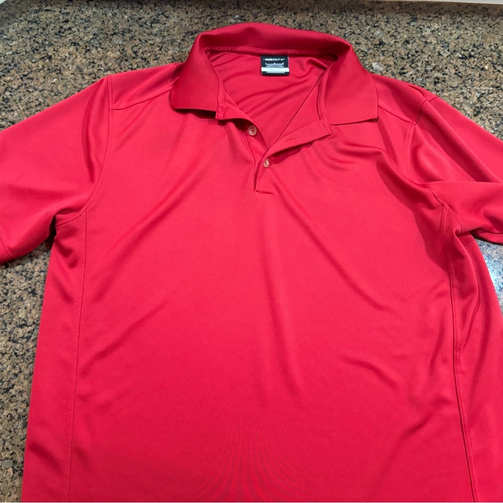Nike Vibrant Red Men's NIKE GOLF Polo Shirt